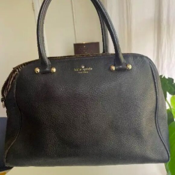 Kate Spade black leather bag - Picture 1 of 6